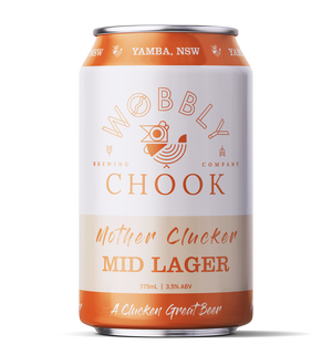 Mother Clucker Mid Lager - Wobbly Chook Brewing - Yamba NSW